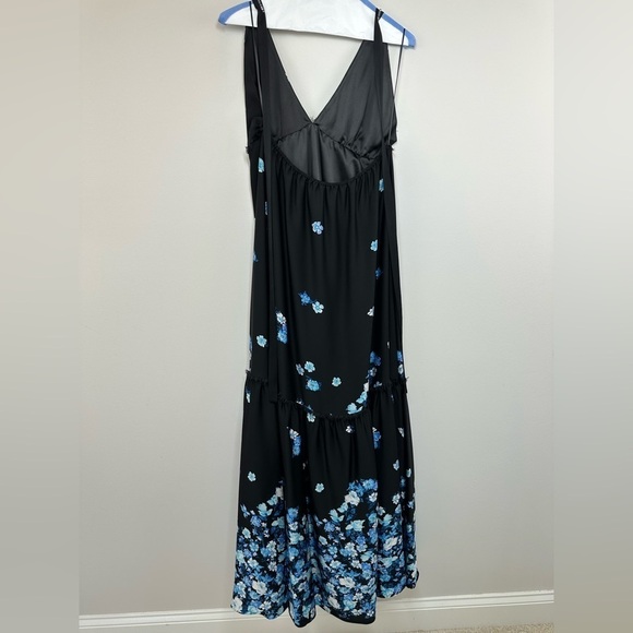 Alice + Olivia Silk Floral Halter Maxi Dress Size Medium - Picture 5 of 15
